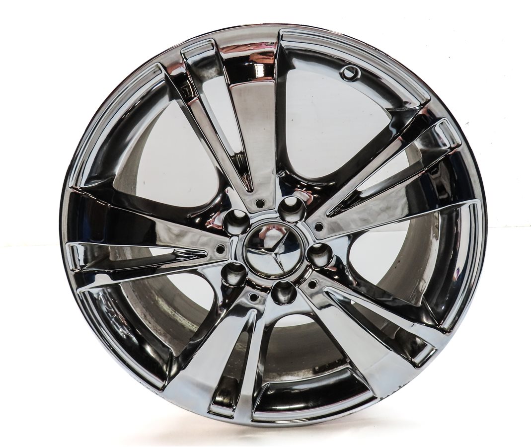 Thumbnail 4: 12-13 MERCEDES E300 E350 E400 E550 W212 18X8.5 10 SPOKE WHEEL RIM SET (CHROME)