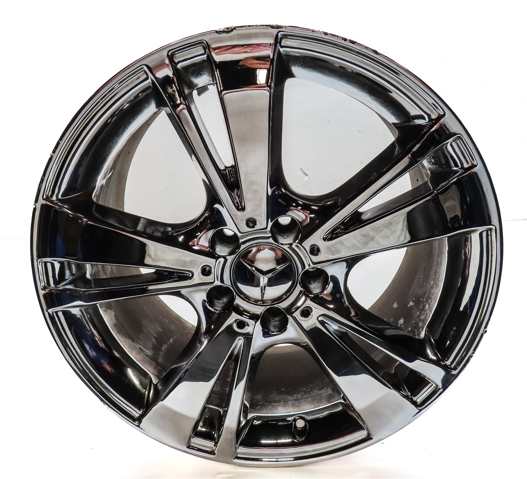 Thumbnail 5: 12-13 MERCEDES E300 E350 E400 E550 W212 18X8.5 10 SPOKE WHEEL RIM SET (CHROME)