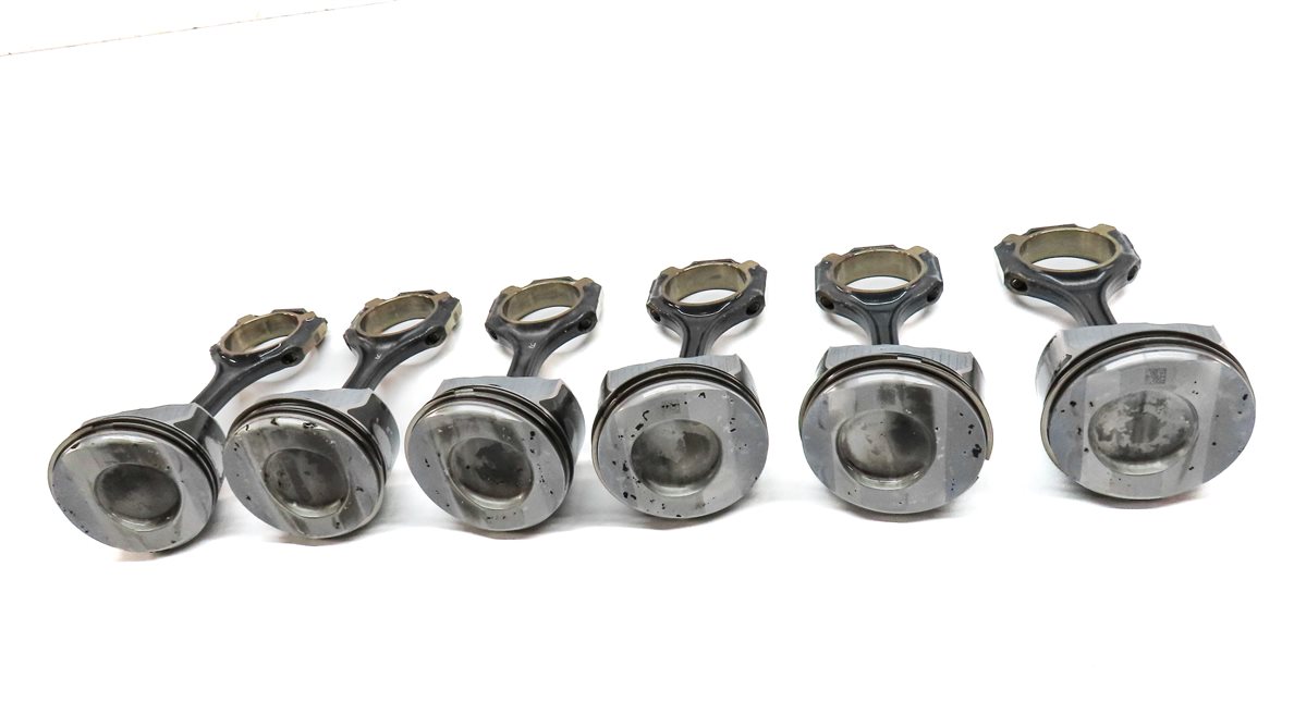 Thumbnail 3: 12-18 MERCEDES C E GLE GLK ML SLK (W212 W204 X204 W166 R172) 3.5L PISTON SET-6