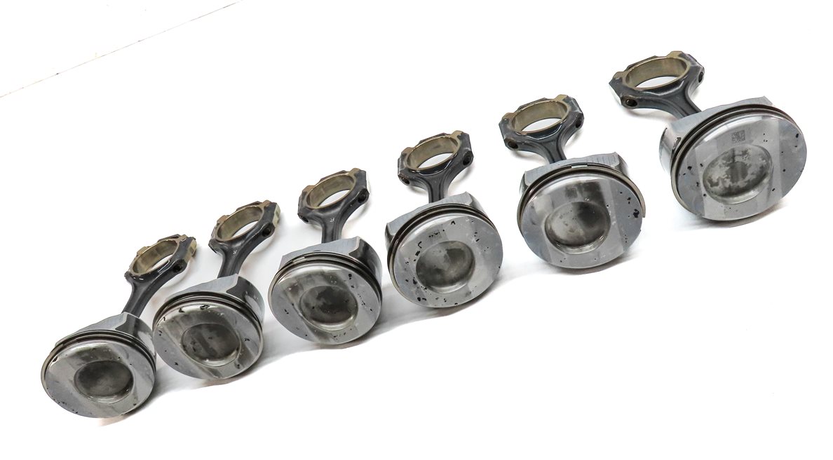 Thumbnail 4: 12-18 MERCEDES C E GLE GLK ML SLK (W212 W204 X204 W166 R172) 3.5L PISTON SET-6