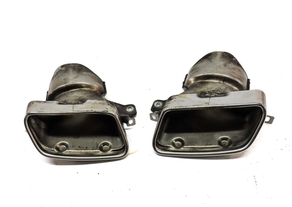 Thumbnail 2: 2012 MERCEDES BENZ E350 (W212) REAR LEFT & RIGHT EXHAUST TIP SET (CHROME)