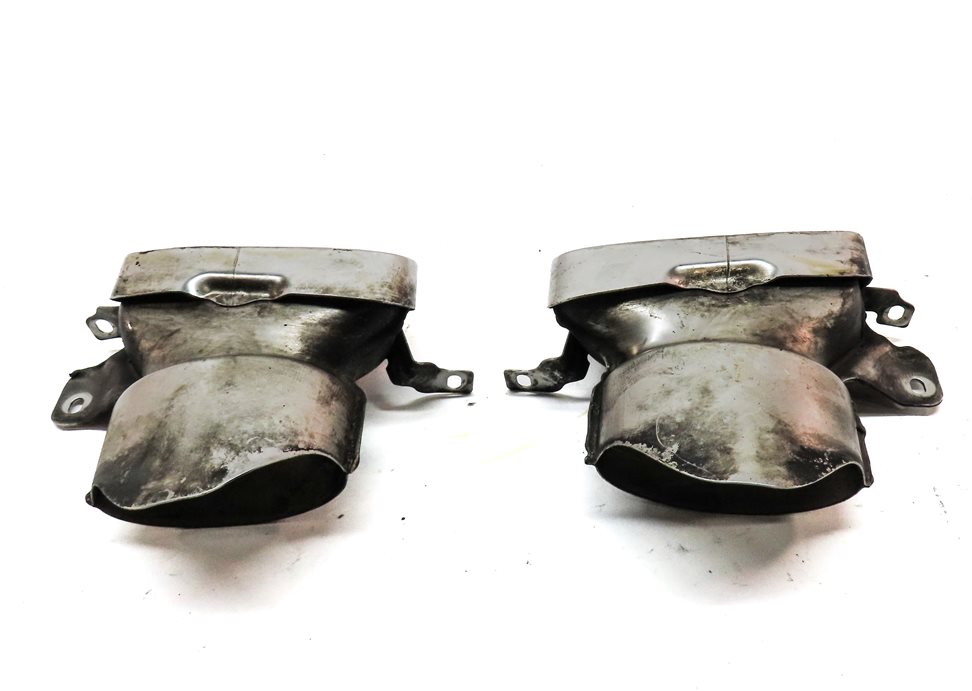 Thumbnail 4: 2012 MERCEDES BENZ E350 (W212) REAR LEFT & RIGHT EXHAUST TIP SET (CHROME)