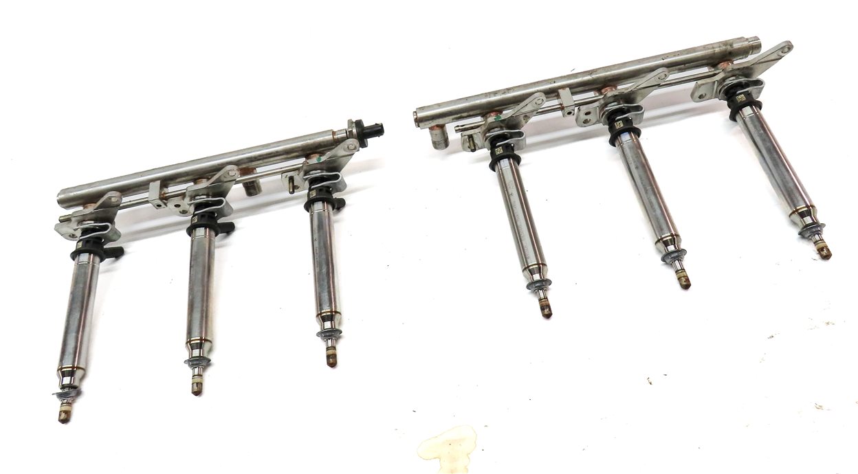 Thumbnail 3: 2013 MERCEDES E350 SEDAN (W212) 3.5L ENGINE FUEL INJECTOR w/ RAIL SET