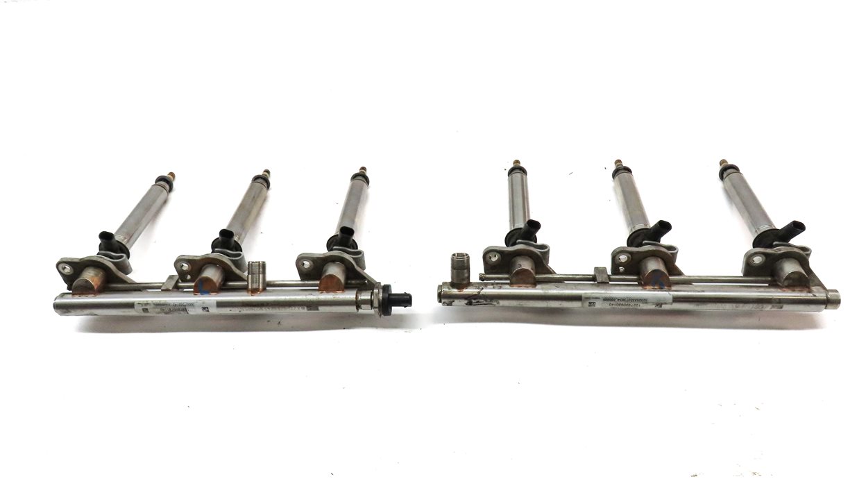 Thumbnail 4: 2013 MERCEDES E350 SEDAN (W212) 3.5L ENGINE FUEL INJECTOR w/ RAIL SET