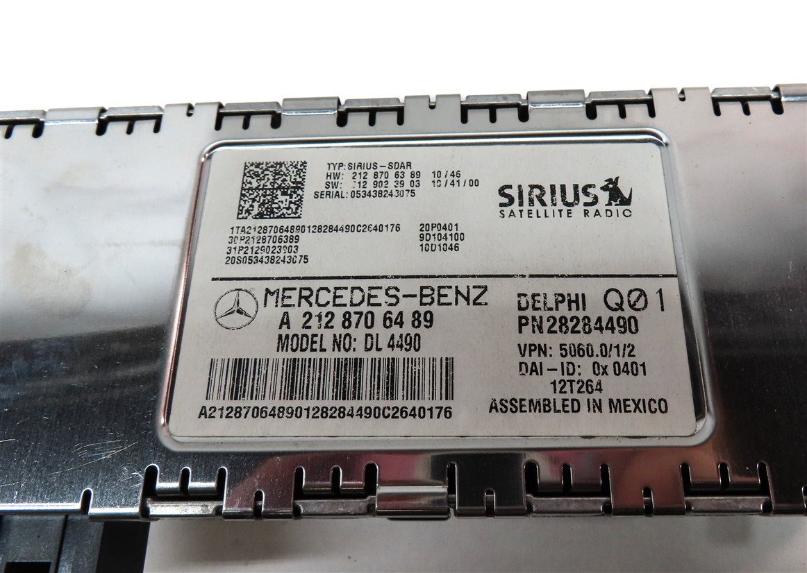 Thumbnail 4: 2013 MERCEDES E350 SEDAN (W212) SIRIUS SATELLITE RADIO CONTROL MODULE