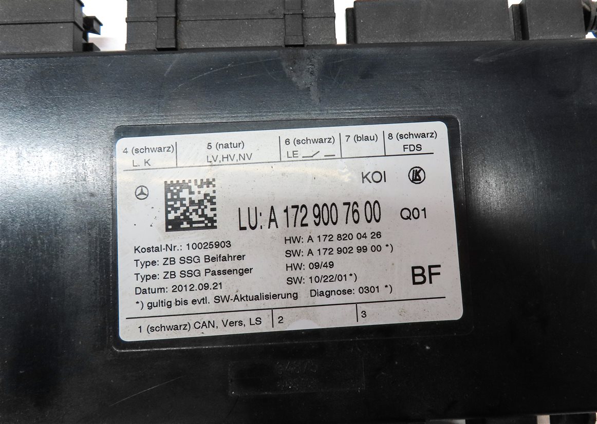 Thumbnail 4: 2013 MERCEDES E350 SEDAN (W212) FRONT RIGHT PASSENGER SEAT CONTROL MODULE