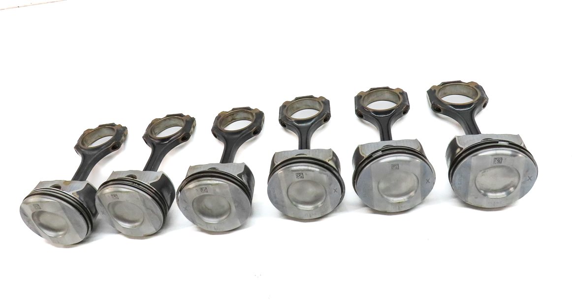 Thumbnail 3: 12-18 MERCEDES C E GLE GLK ML SLK (W212 W204 X204 W166 R172) 3.5L PISTON SET-6