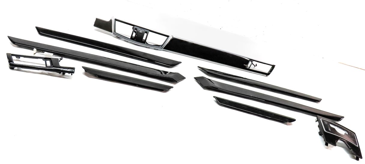 Thumbnail 3: 2013 MERCEDES E350 SEDAN (W212) INTERIOR DOOR DASH CONSOLE WOOD TRIM SET (ASH)