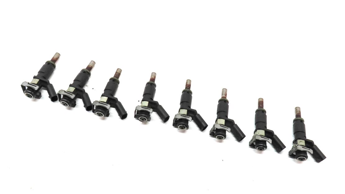 Thumbnail 1: 06-12 MERCEDES C E G GL ML S SL (W204 W212 W221 W164 X164) FUEL INJECTOR SET 8