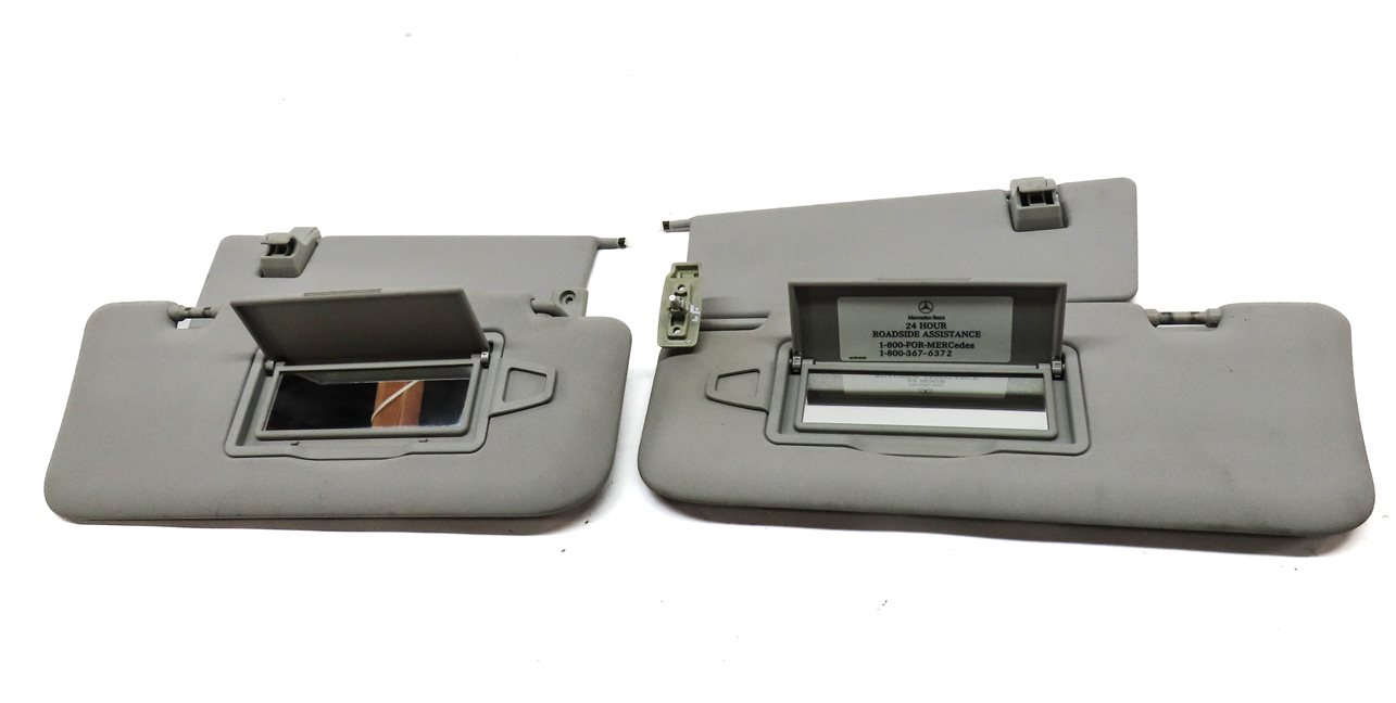Thumbnail 4: 06-12 MERCEDES GL ML CLASS (W164 X164) FRONT LEFT & RIGHT SUNVISOR SET (Gray)