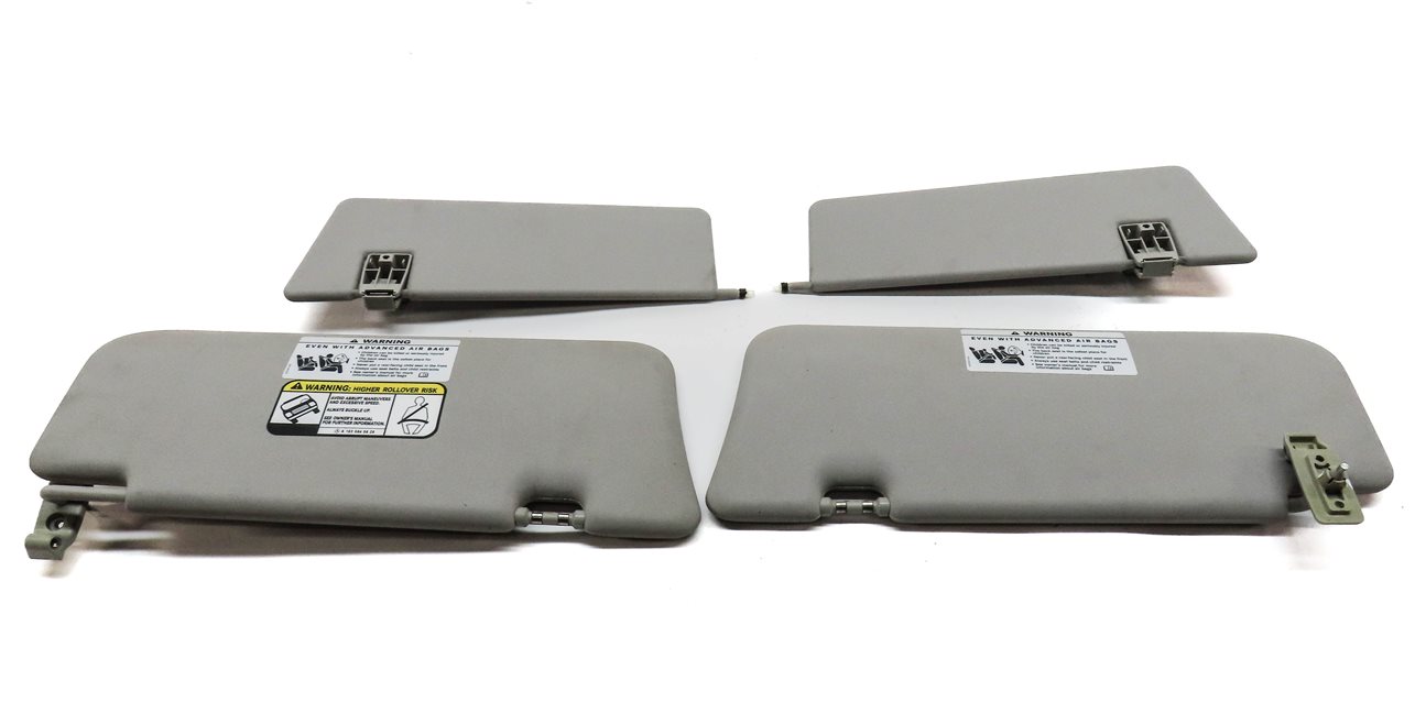 Thumbnail 5: 06-12 MERCEDES GL ML CLASS (W164 X164) FRONT LEFT & RIGHT SUNVISOR SET (Gray)