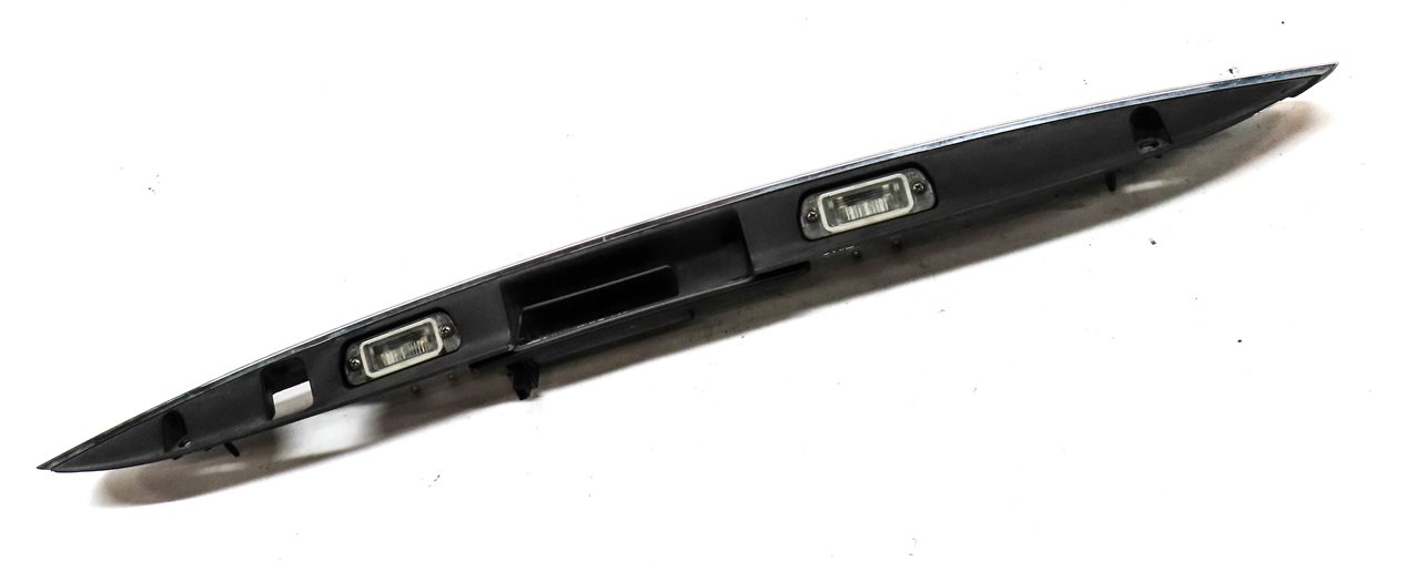 Thumbnail 3: 10 MERCEDES GL450 (X164) REAR TRUNK HATCH LID LICENSE PLATE LIGHT TRIM w/ HANDLE