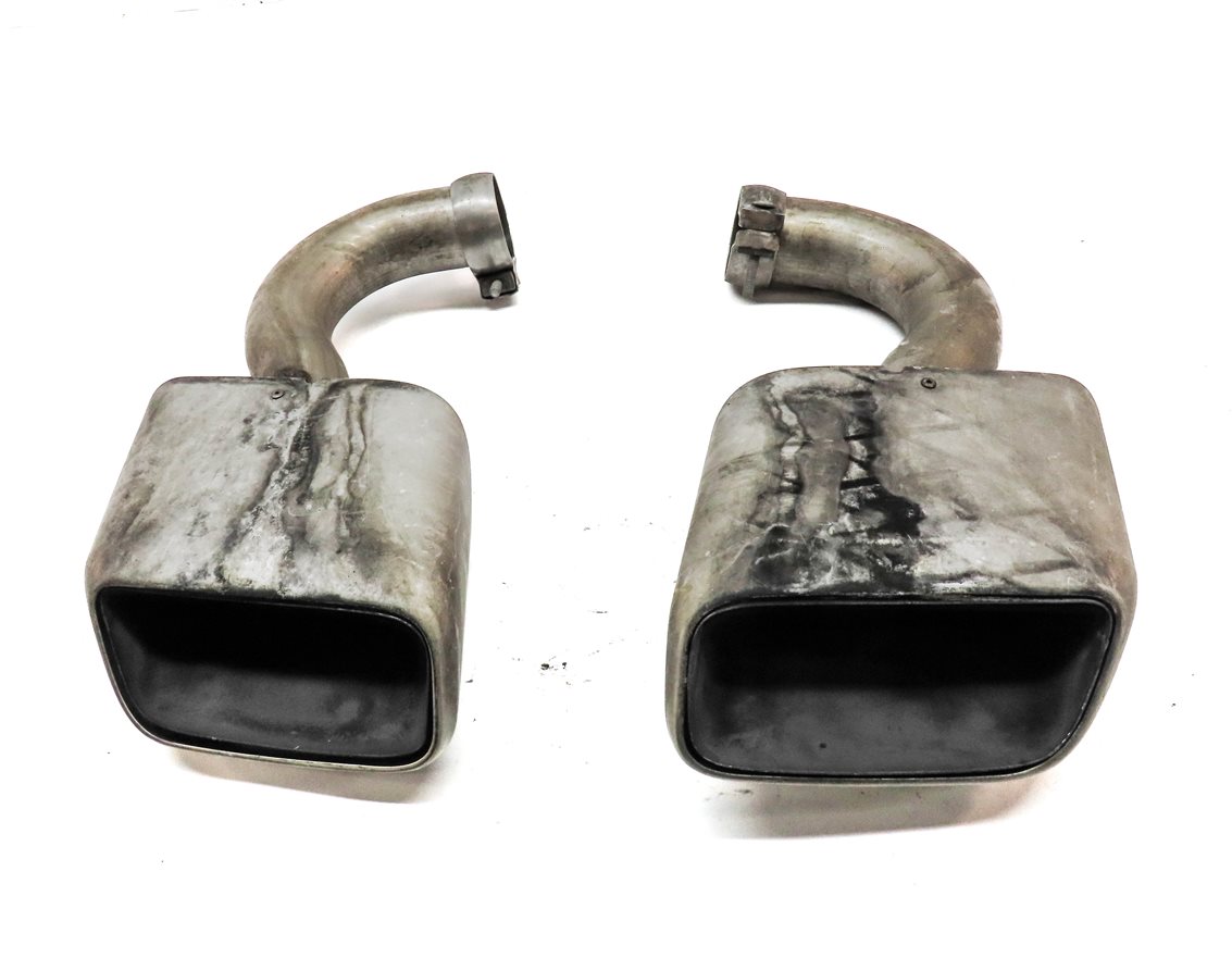 Thumbnail 2: 2011-2016 PORSCHE CAYENNE 3.0L HYBRID (958) LEFT & RIGHT EXHAUST TIP SET 2