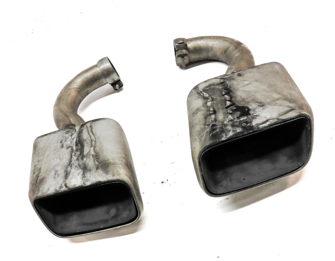 Thumbnail 3: 2011-2016 PORSCHE CAYENNE 3.0L HYBRID (958) LEFT & RIGHT EXHAUST TIP SET 2