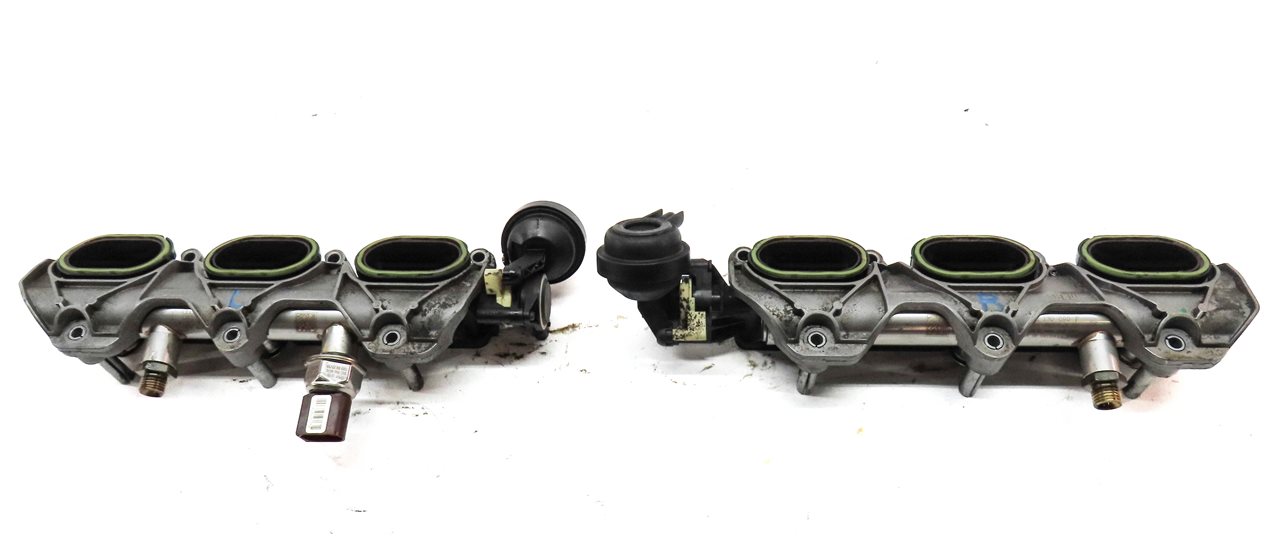 Thumbnail 4: 11-18 PORSCHE CAYENNE PANAMERA (958 970) 3.0L LEFT & RIGHT LOWER INTAKE MANIFOLD