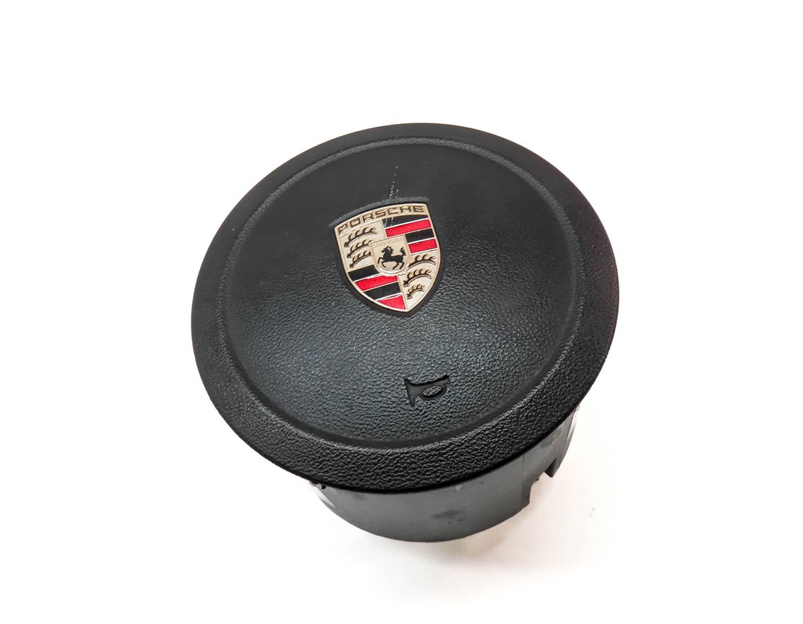Thumbnail 3: 2011-2014 PORSCHE CAYENNE (958) DRIVER STEERING WHEEL SRS AIRBAG AIR BAG (Black)