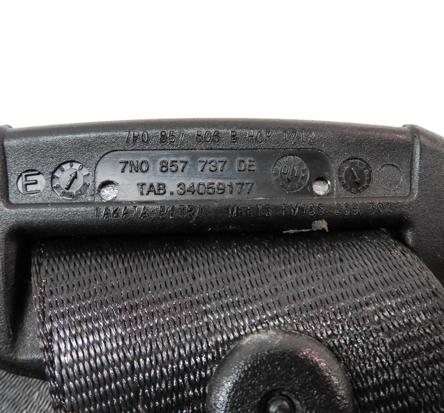 Thumbnail 5: 2011 PORSCHE CAYENNE S HYBRID (958) REAR RIGHT SEAT SEATBELT RETRACTOR (BLACK)