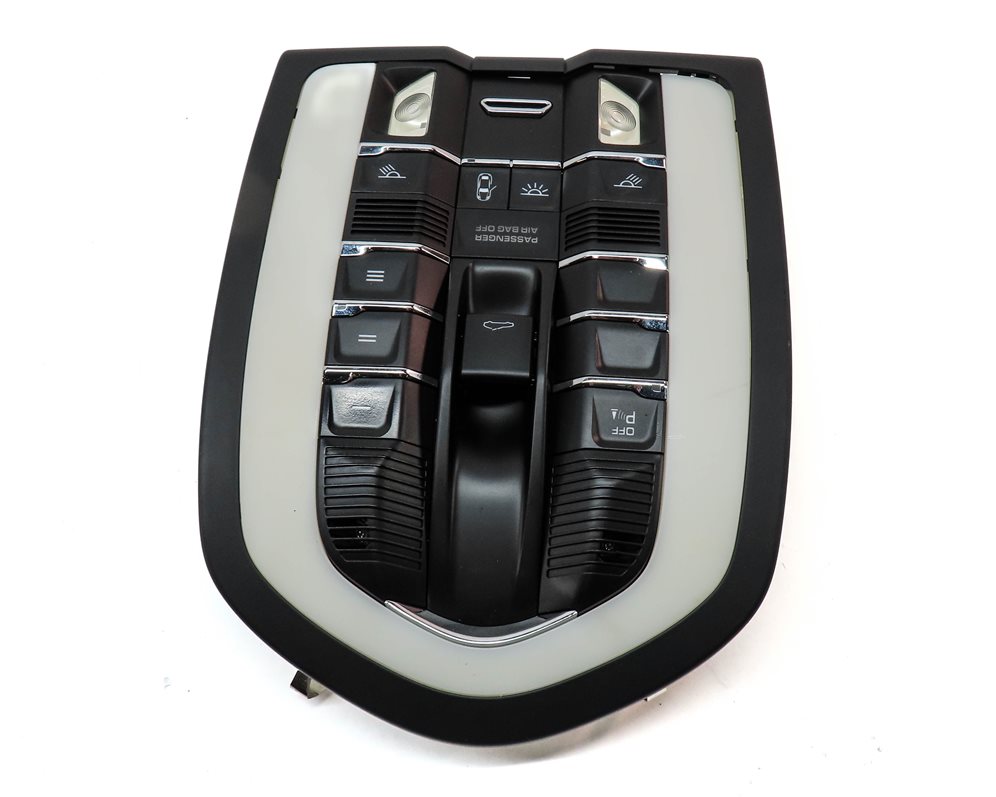 Thumbnail 4: 2011 PORSCHE CAYENNE HYBRID (958) FRONT CENTER ROOF PRIMARY DOME LIGHT (BLACK)