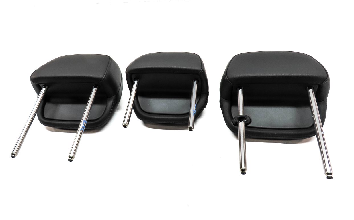 Thumbnail 6: 11-18 PORSCHE CAYENNE (958) REAR LEFT RIGHT & CENTER SEAT HEADREST SET 3 (Black)
