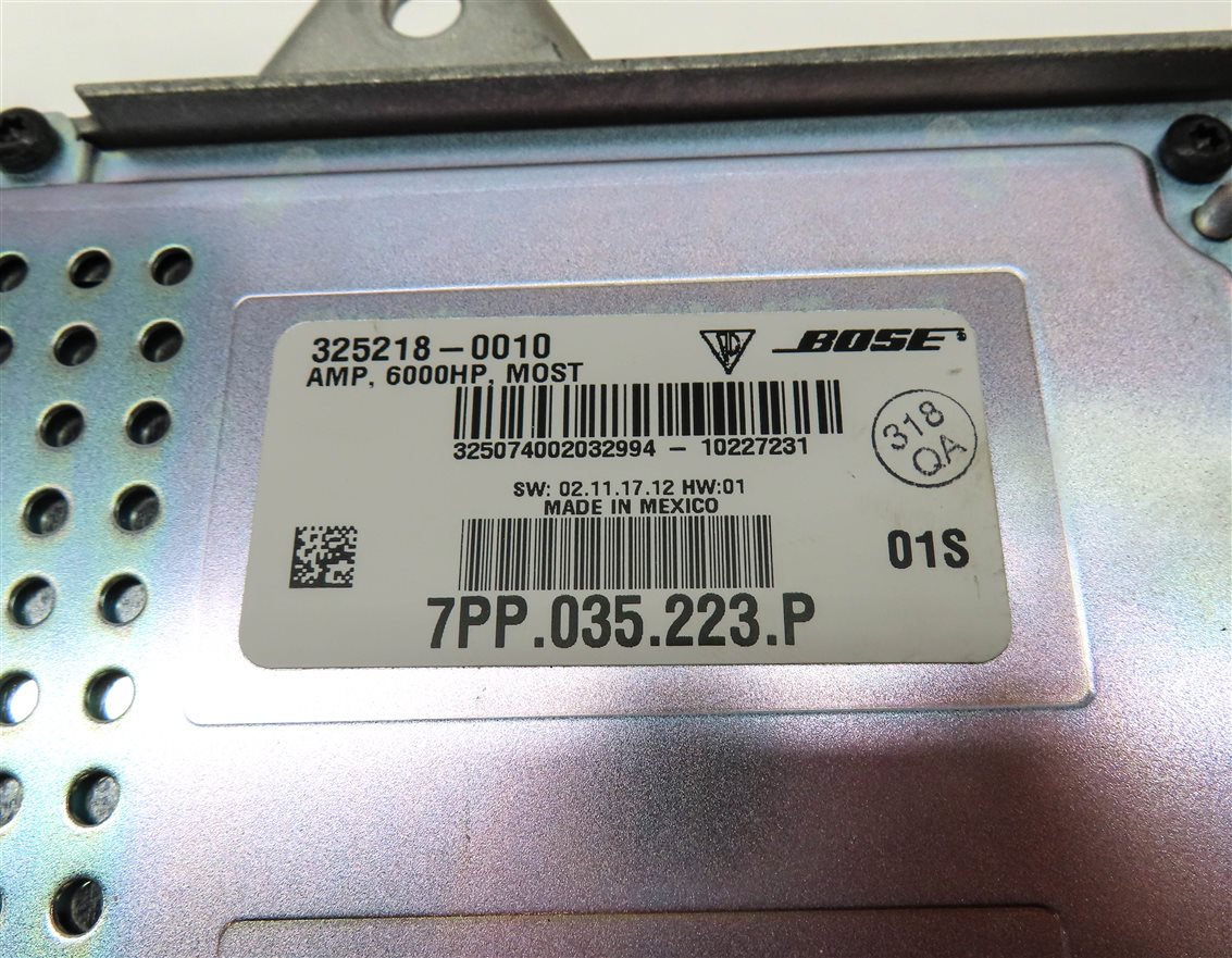 Thumbnail 5: 2011-2016 PORSCHE 911 MACAN CAYENNE (991 958 95B) BOSE AUDIO AMP AMPLIFIER