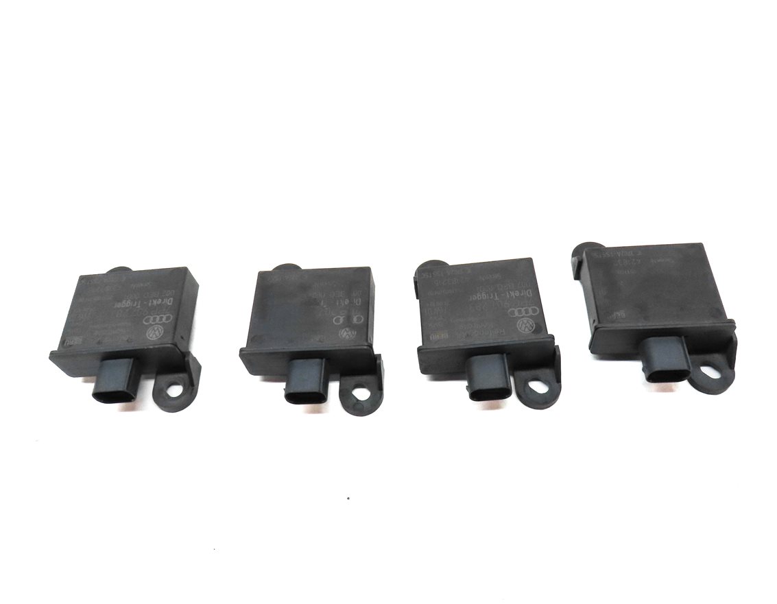 Thumbnail 2: 2011 PORSCHE CAYENNE HYBRID (958) TIRE PRESSURE MONITOR TPMS TRANSMITTER SET 4