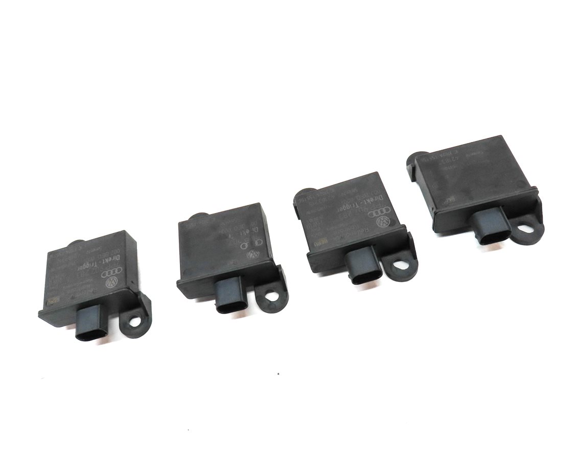 Thumbnail 3: 2011 PORSCHE CAYENNE HYBRID (958) TIRE PRESSURE MONITOR TPMS TRANSMITTER SET 4
