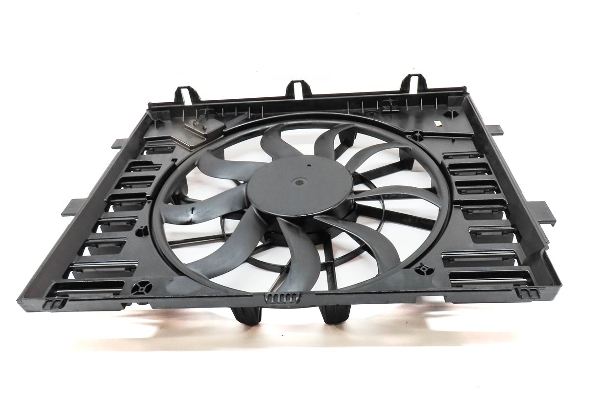Thumbnail 2: 2011-2018 PORSCHE CAYENNE HYBRID (958) RADIATOR COOLING FAN w/ SHROUD