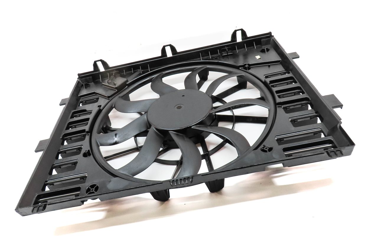 Thumbnail 3: 2011-2018 PORSCHE CAYENNE HYBRID (958) RADIATOR COOLING FAN w/ SHROUD