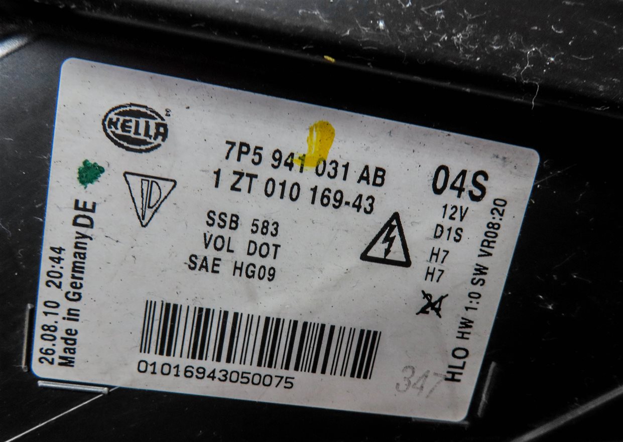 Thumbnail 7: 2011-2014 PORSCHE CAYENNE (958) LEFT FRONT DRIVER HID XENON HEADLIGHT LIGHT LAMP