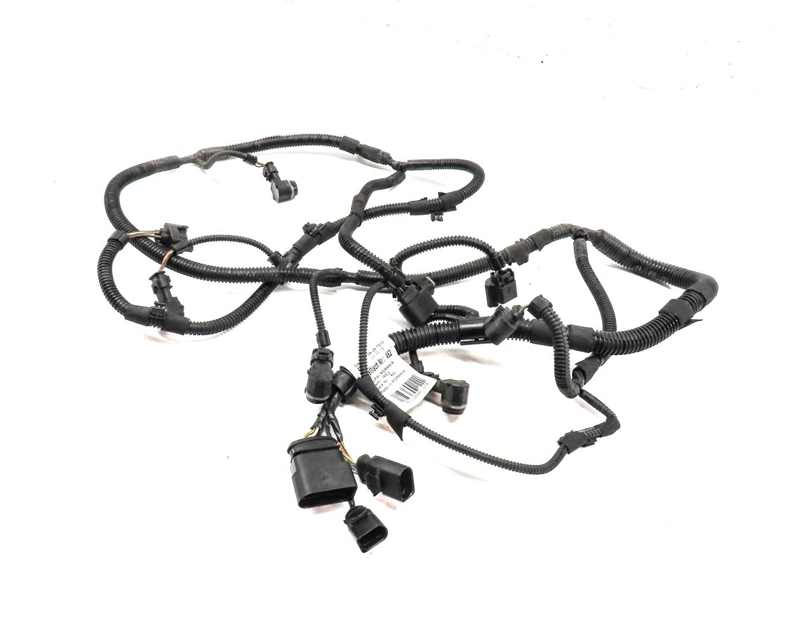 2011 PORSCHE CAYENNE (958) FRONT PARK ASSIST PDC SENSOR SET 4 (Gray) & HARNESS