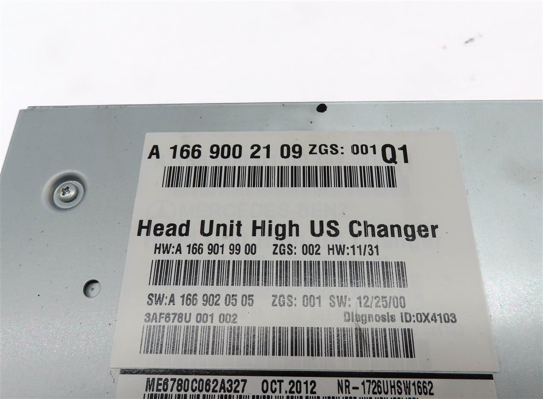 Thumbnail 8: 2013 MERCEDES GL350 GL450 GL550 ML350 ML550 (W166 X166) CD RADIO STEREO RECEIVER
