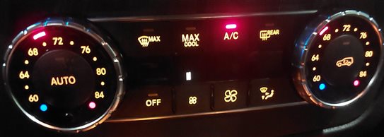 Thumbnail 2: 2013 MERCEDES GL350 GL450 GL550 (X164) FRONT HEATER A/C TEMPERATURE CONTROL