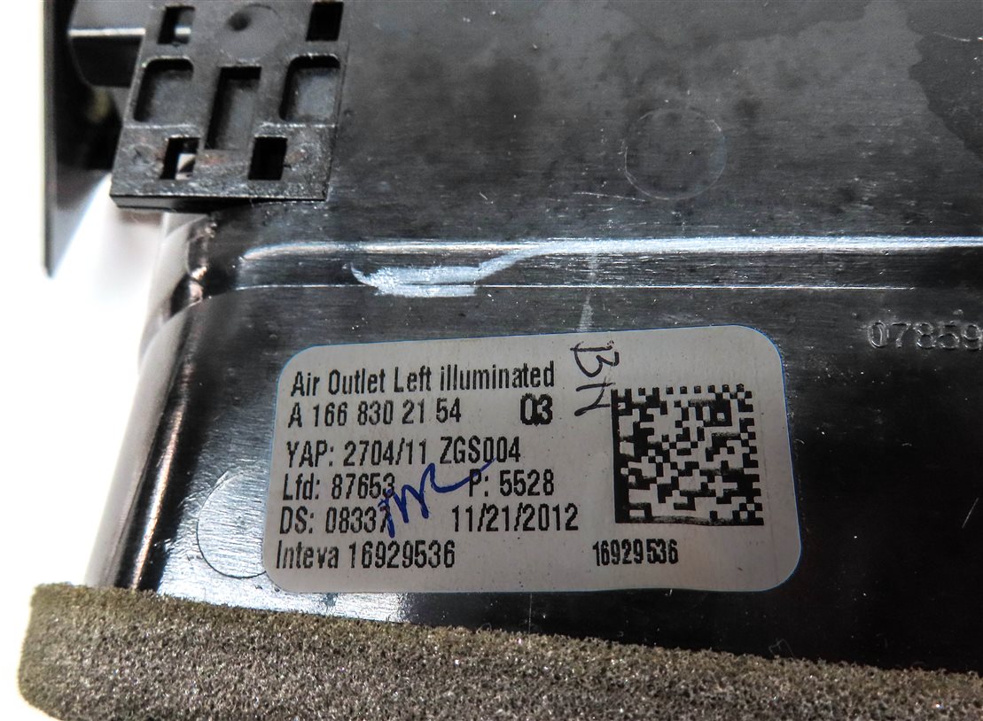 Thumbnail 6: 2013 MERCEDES GL350 (X166) FRONT LEFT DRIVER DASH HVAC AC HEATER AIR VENT
