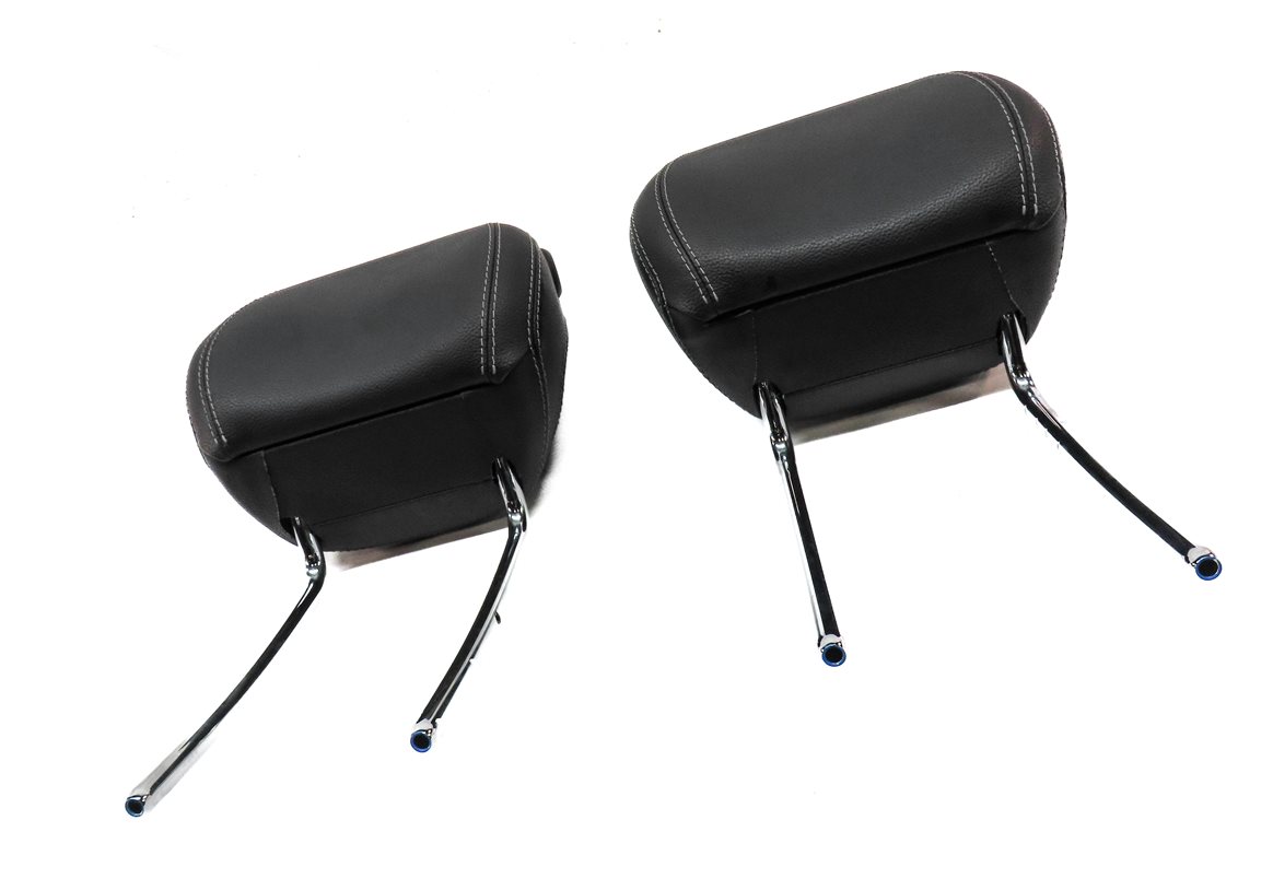 Thumbnail 3: 12-13 MERCEDES GL ML (W166 X166) FRONT LEFT & RIGHT SEAT HEADREST SET 2 (BLACK)
