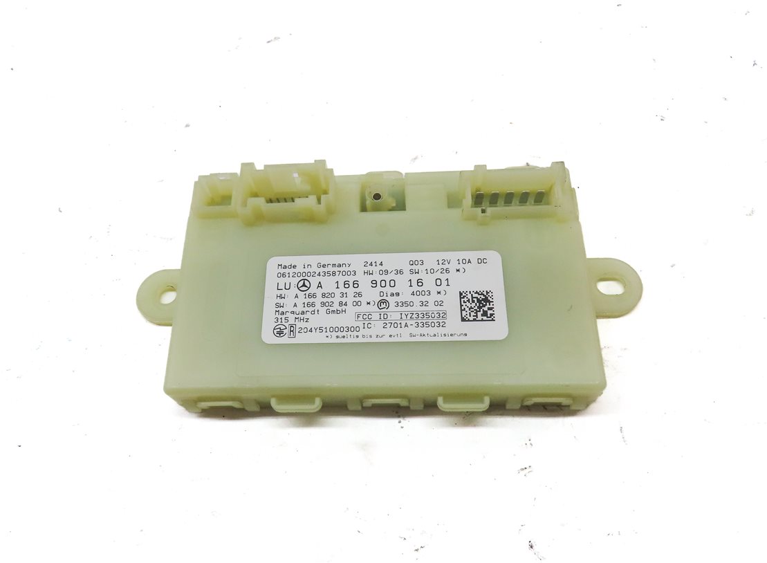 Thumbnail 2: 12-16 MERCEDES GL350 GL450 GL550 ML350 ML550 (W166 X166) KEYLESS GO MODULE