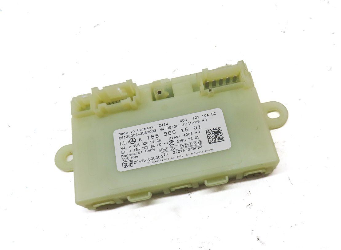 Thumbnail 3: 12-16 MERCEDES GL350 GL450 GL550 ML350 ML550 (W166 X166) KEYLESS GO MODULE