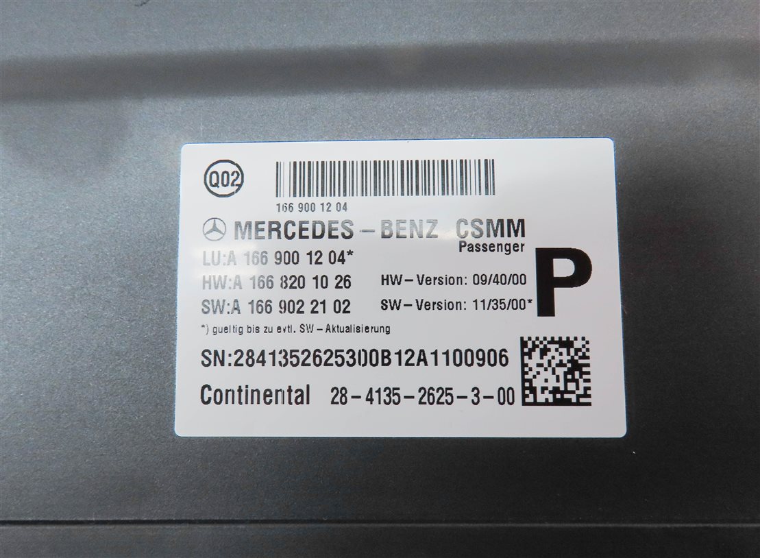 Thumbnail 4: 2013 MERCEDES GL350 (X166) FRONT RIGHT PASSENGER SEAT CONTROL MODULE