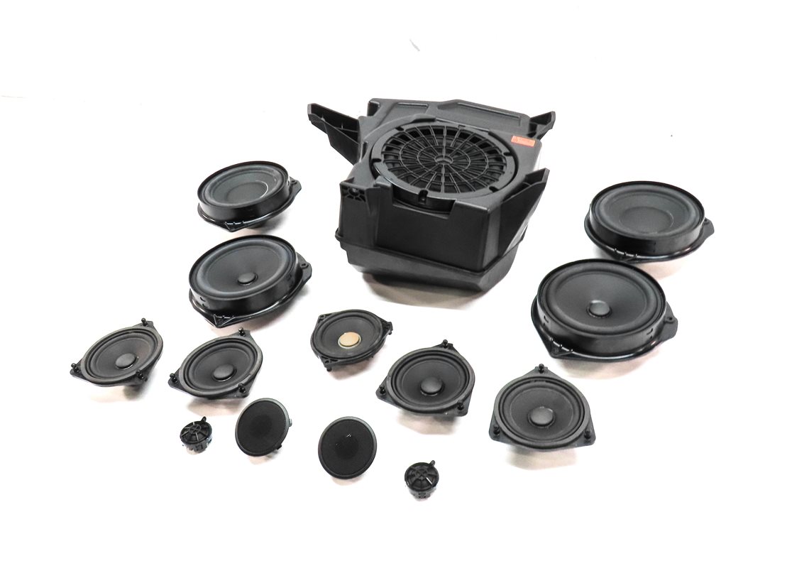2013 MERCEDES GL350 (X166) WOOFER MIDRANGE TWEETER LOGIC 7 SPEAKER SET 14