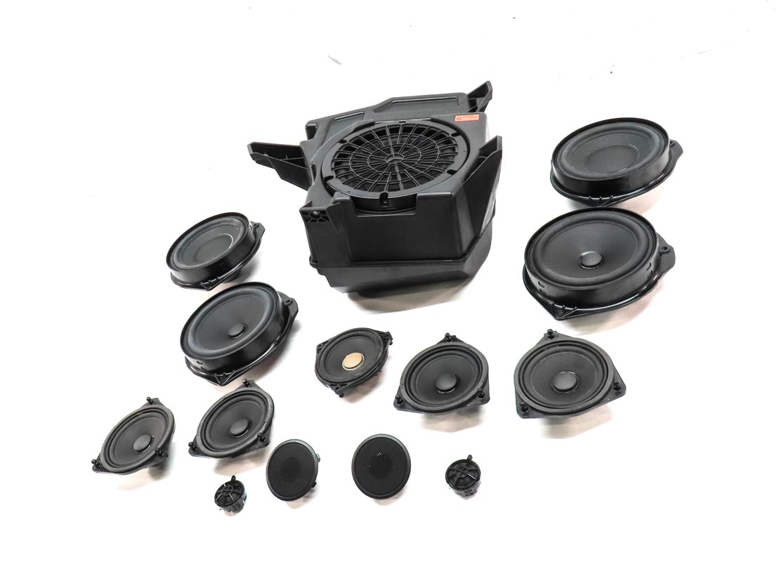 Thumbnail 2: 2013 MERCEDES GL350 (X166) WOOFER MIDRANGE TWEETER LOGIC 7 SPEAKER SET 14
