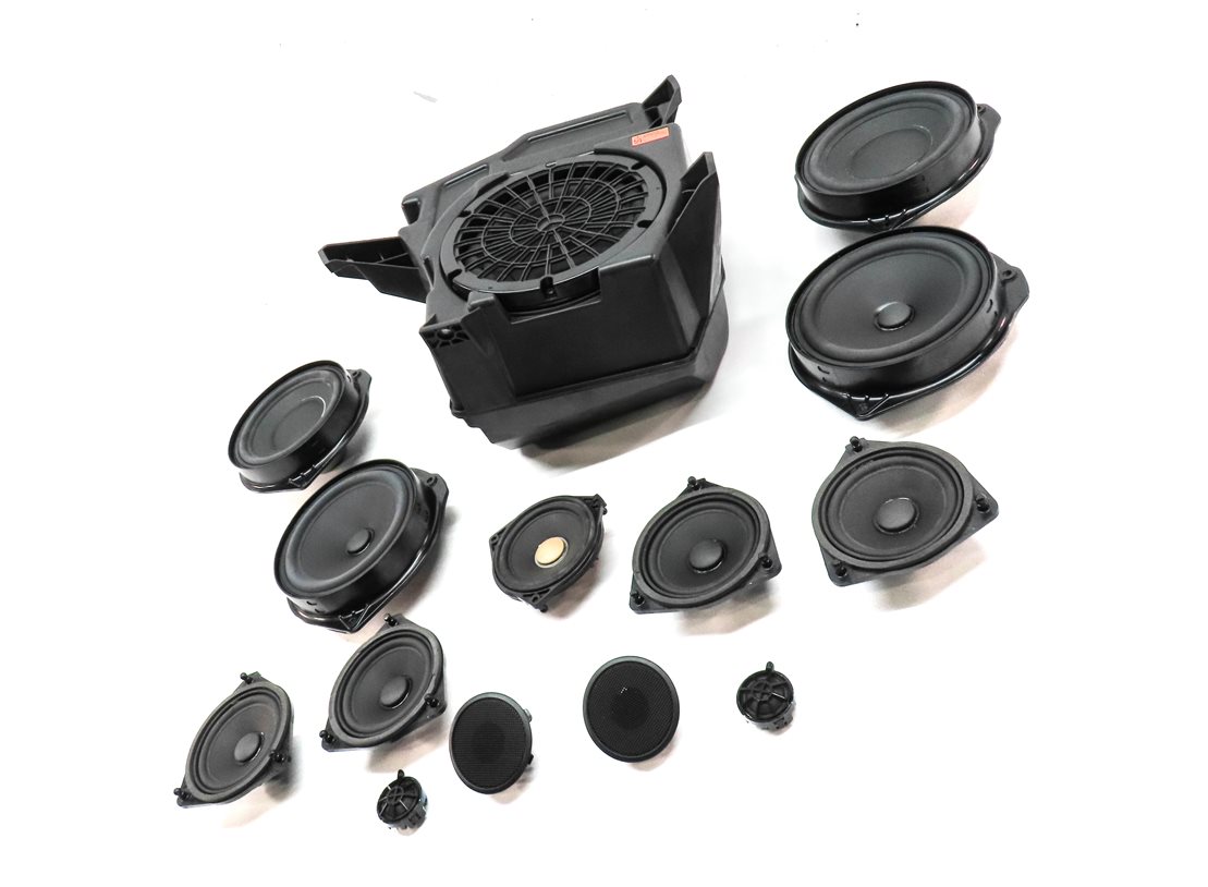 Thumbnail 3: 2013 MERCEDES GL350 (X166) WOOFER MIDRANGE TWEETER LOGIC 7 SPEAKER SET 14