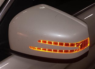 Thumbnail 2: 2013-2016 MERCEDES GL350 GL450 GL550 (X166) LEFT CAMERA DOOR MIRROR (White)