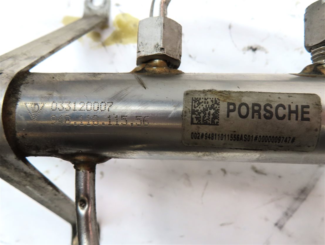 Thumbnail 7: 2011 PORSCHE CAYENNE (958) 4.8L (M48.52) TURBO ENGINE FUEL RAIL w/ LINES