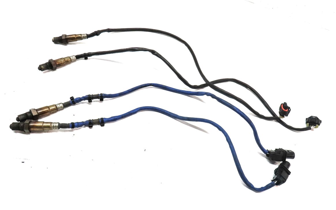 Thumbnail 1: 2011 PORSCHE CAYENNE (958) 4.8L (M48.52) TURBO ENGINE O2 OXYGEN SENSOR SET 4