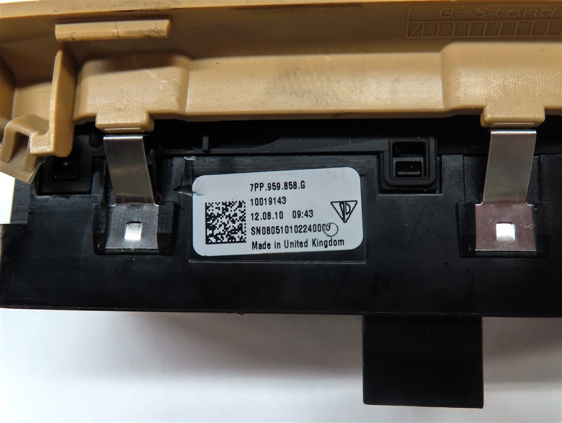 Thumbnail 6: 11-14 PORSCHE CAYENNE (958) DRIVER MASTER WINDOW SWITCH w/ BLIND SPOT (Beige)