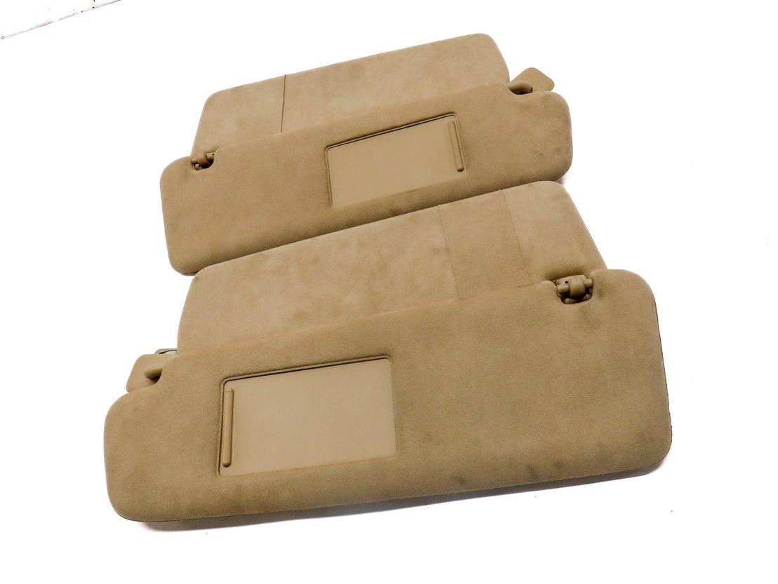 Thumbnail 3: 2011-2014 PORSCHE CAYENNE (958) FRONT LEFT & RIGHT SUNVISOR SHADE SET 2 (Beige)