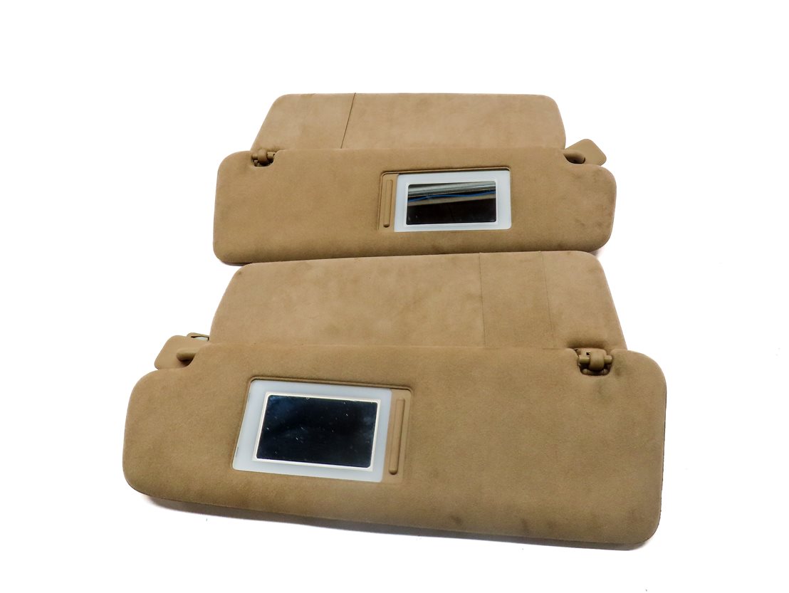 Thumbnail 4: 2011-2014 PORSCHE CAYENNE (958) FRONT LEFT & RIGHT SUNVISOR SHADE SET 2 (Beige)