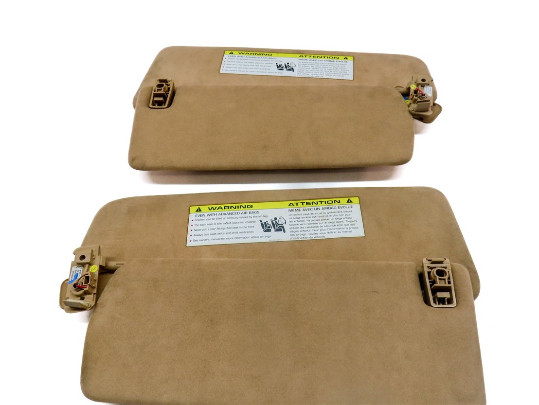 Thumbnail 5: 2011-2014 PORSCHE CAYENNE (958) FRONT LEFT & RIGHT SUNVISOR SHADE SET 2 (Beige)