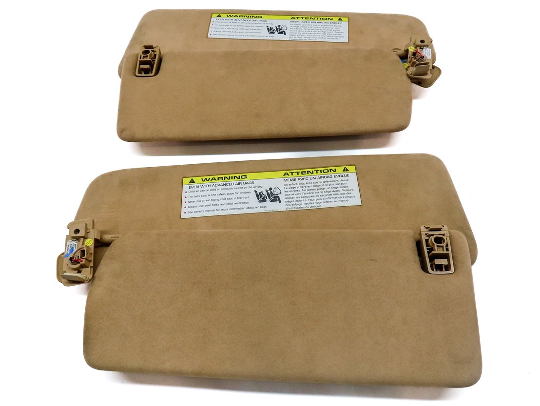 Thumbnail 6: 2011-2014 PORSCHE CAYENNE (958) FRONT LEFT & RIGHT SUNVISOR SHADE SET 2 (Beige)