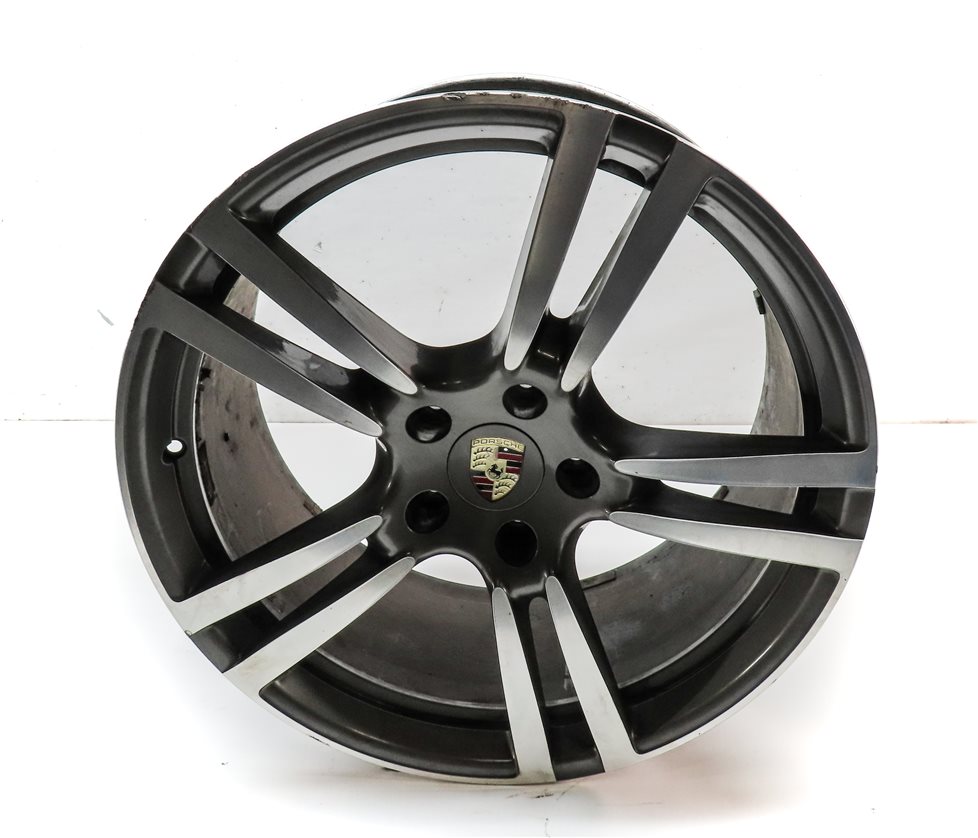 11-18 PORSCHE CAYENNE (958) 21x10 5 DOUBLE 10 SPOKE WHEEL RIM ALUMINUM ALLOY