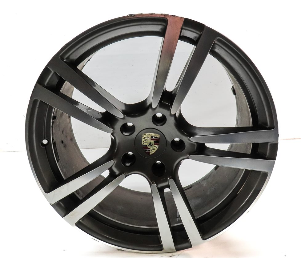 Thumbnail 2: 11-18 PORSCHE CAYENNE (958) 21x10 5 DOUBLE 10 SPOKE WHEEL RIM ALUMINUM ALLOY